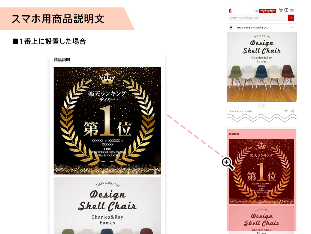 スマホ説明文 一番上